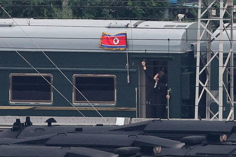 Image for Train used by North Korea's Kim Jong Un seen in Beijing, witnesses say