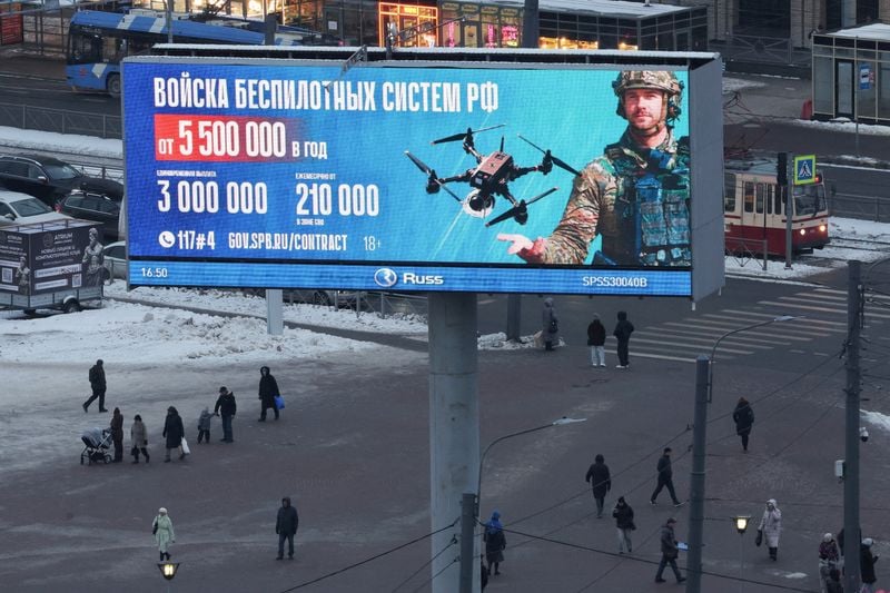 Image for Russia woos students for its drone forces in Ukraine with large financial packages