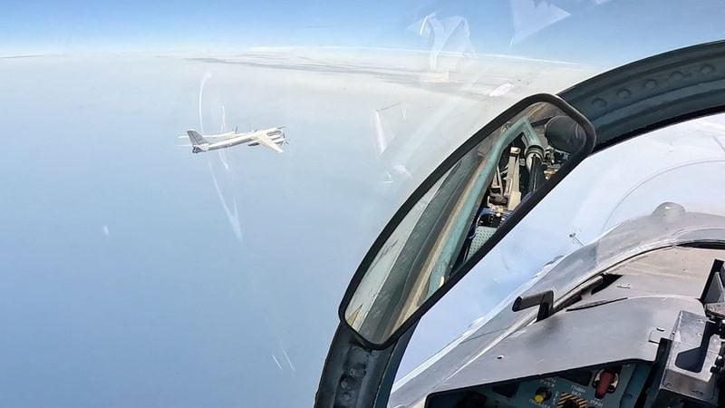 Image for Russian strategic bombers fly over Sea of Japan, Russian defence ministry says