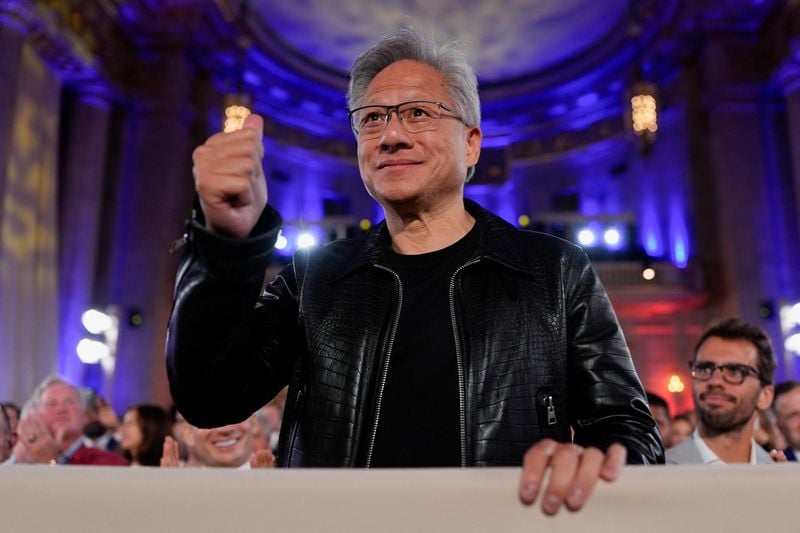 Image for Nvidia CEO says AI boom far from over after tepid sales forecast
