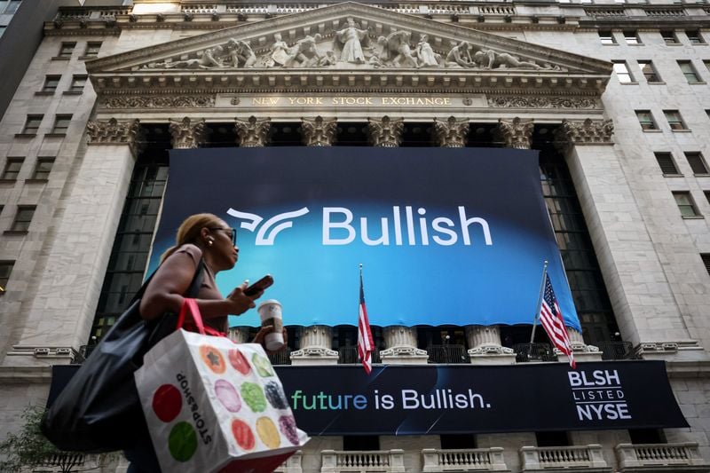 Image for Crypto exchange Bullish valued at nearly $13.2 billion in blowout NYSE debut