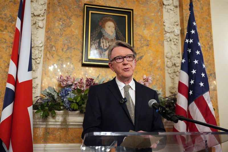 Image for Britain's Mandelson fired as US ambassador over Epstein links