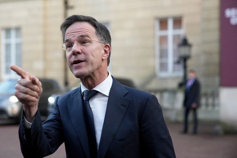 Image for Higher European defence budgets a first step, production needed, NATO's Rutte says