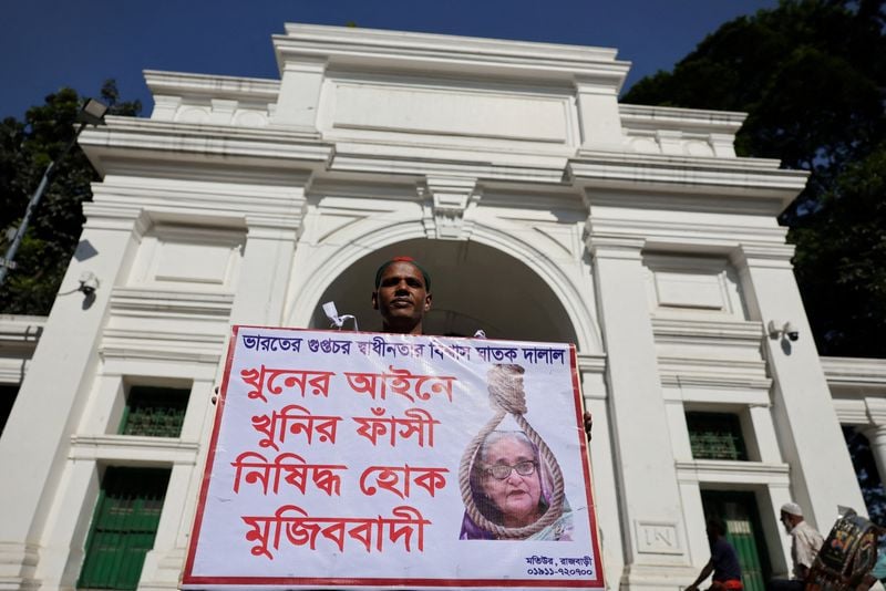 Image for Bangladesh's ousted PM Hasina sentenced to death for student crackdown
