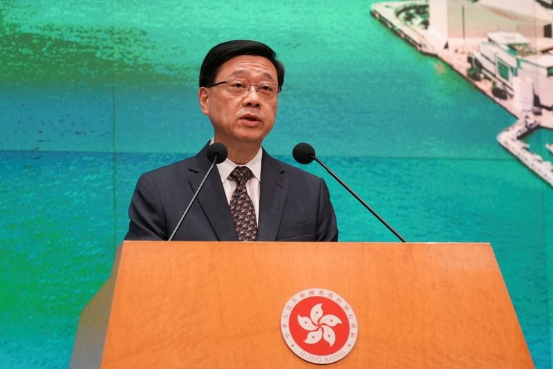 Image for Hong Kong leader pledges to boost economy, livelihoods