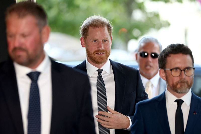 Image for World has thrown challenges, Prince Harry says on return to UK
