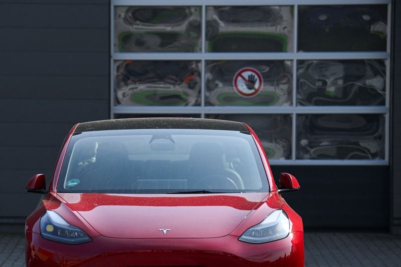 Image for Tesla's German car sales more than halve in October as wider EV sales jump