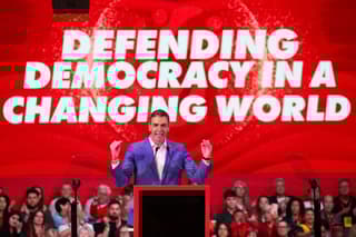 Image for Global leftists rally in Spain hoping to spark resurgence against far right