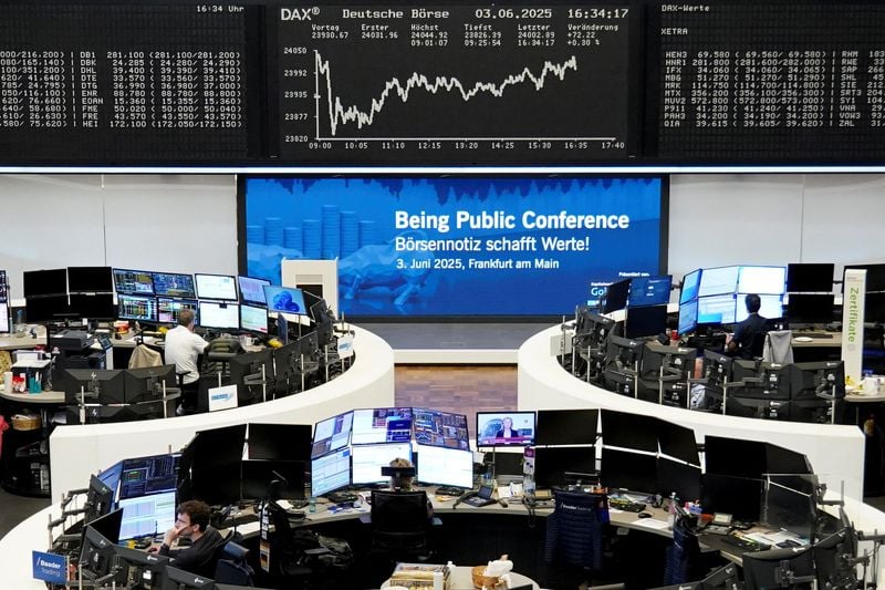 Image for Germany's DAX climbs to fresh record high