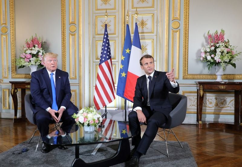 Image for After Trump salvo, Macron says: we don't give in to bullies