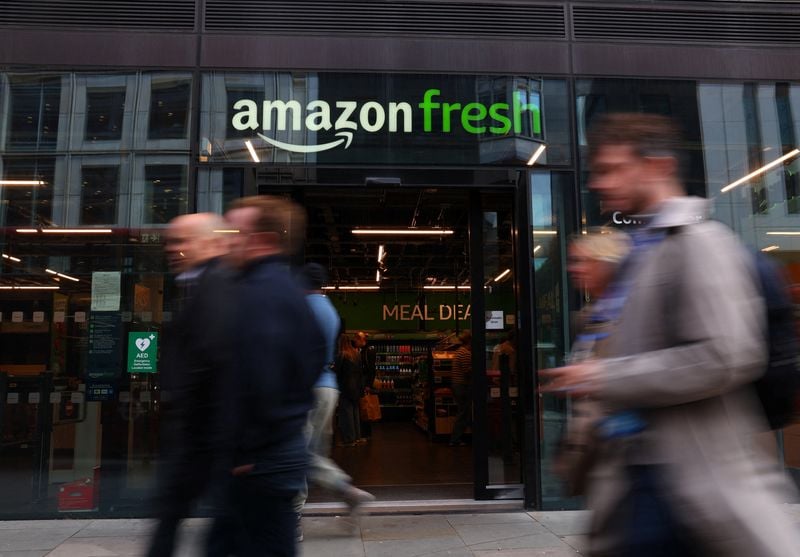 Image for Amazon's grocery ambitions stumble in Britain