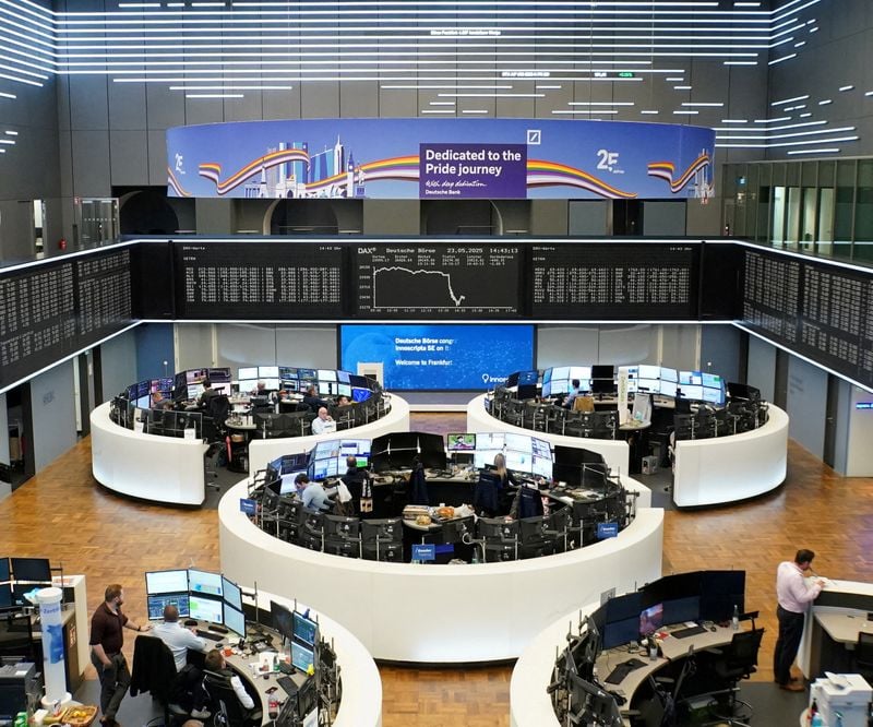 Image for European share futures plunge after Israel strikes Iran