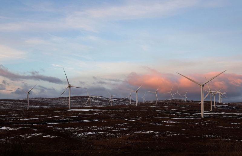 Image for Britain records new wind power generation record, NESO says