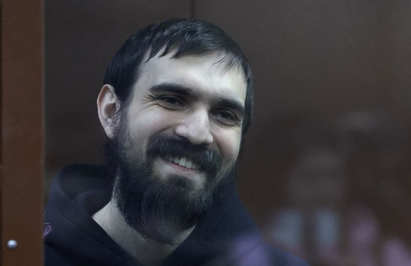 Image for Russian comedian accused of telling offensive joke about Ukraine war veteran is jailed for nearly six years