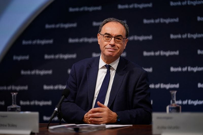 Image for Bank of England's Bailey sees inflation near 2% target by May