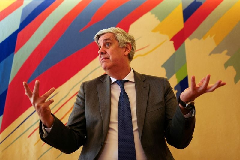 Image for ECB's Centeno says euro zone inflation 'almost out of the woods'