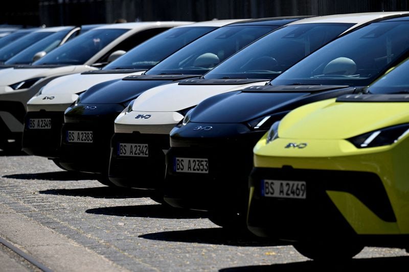 Image for Europe’s July car sales rise most since April 2024, BYD ahead of Tesla