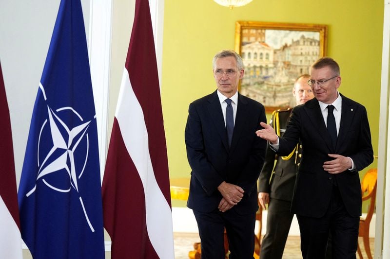 Image for Latvia urges NATO to bolster Baltic air defence after Russian incursions