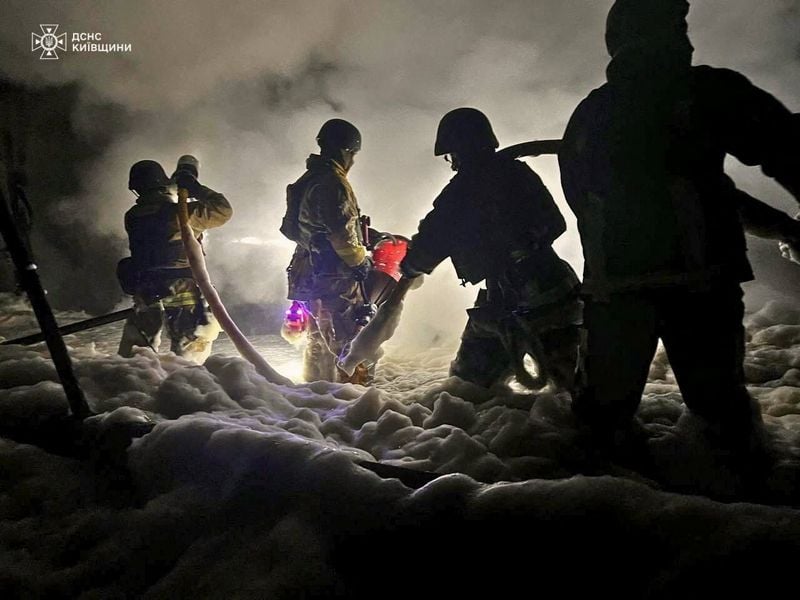 Image for Russian forces attack power station in Kyiv region, Ukraine's energy ministry says