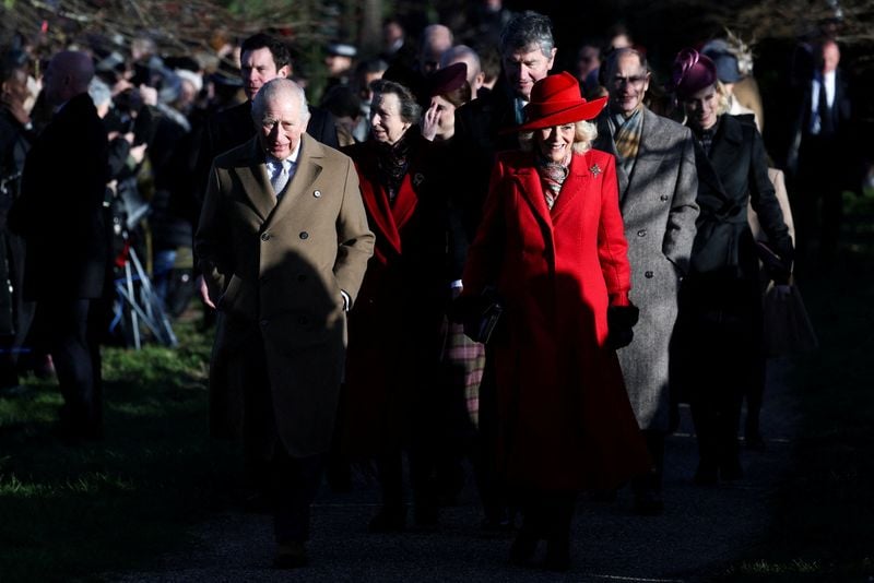 Image for Daughters of King Charles' brother Andrew join royals for Christmas service