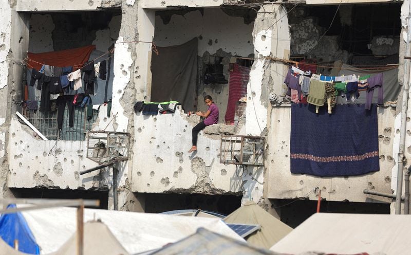Image for Gaza storms bring flooding, sewage and misery in tent camps