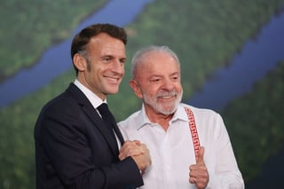 Image for France's Macron invites Brazil's Lula to G7 summit in June