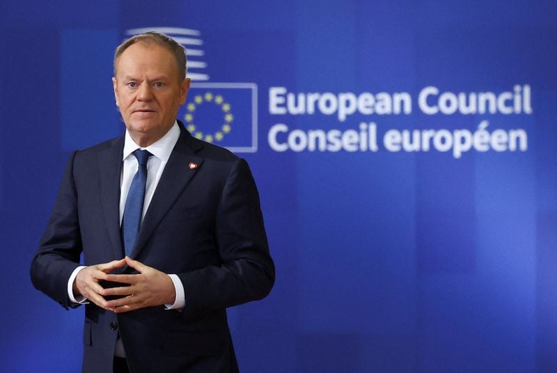 Image for EU leaders agree to work on using Russian assets for loan for Ukraine -Polish PM