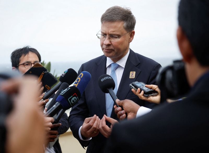 Image for Canada, Britain, eye EU reparations loan idea for Ukraine, Dombrovskis says