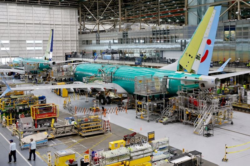 Image for Boeing deliveries rise 63% in February from a year earlier