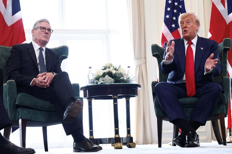 Image for UK PM Starmer says he and Trump agreed on need for Gaza ceasefire