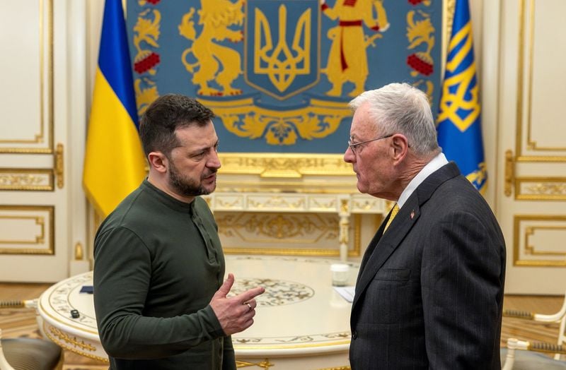 Image for Ukraine's Zelenskiy meets US envoy Kellogg in Rome