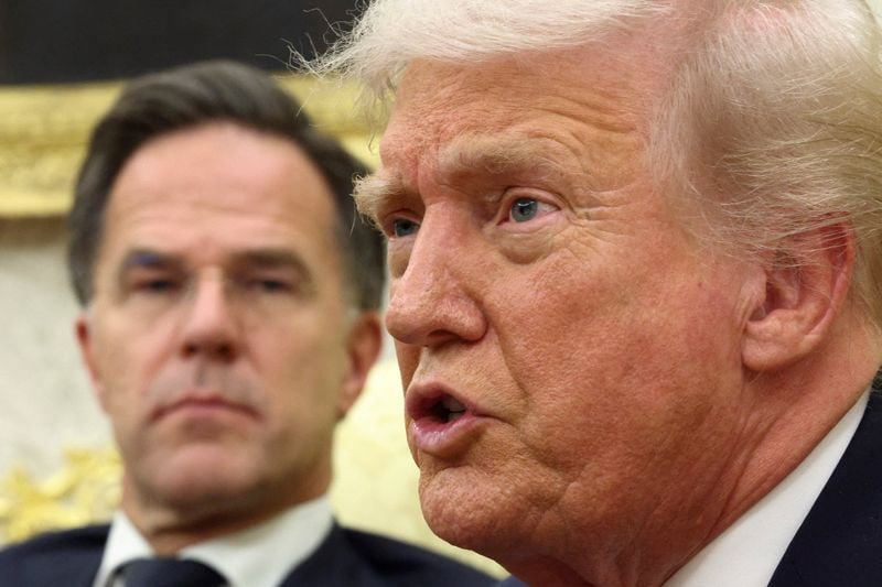 Image for Trump says had a telephone call with NATO's Rutte concerning Greenland