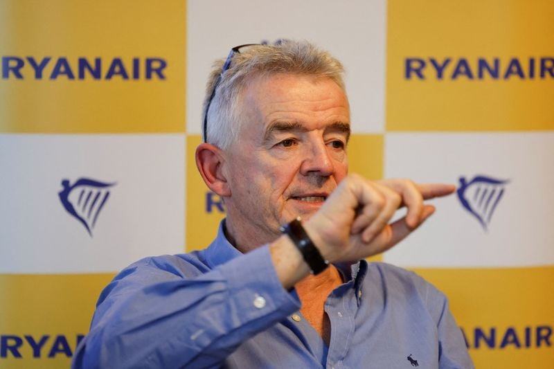 Image for Ryanair December bookings slightly ahead of year ago, CEO O'Leary says