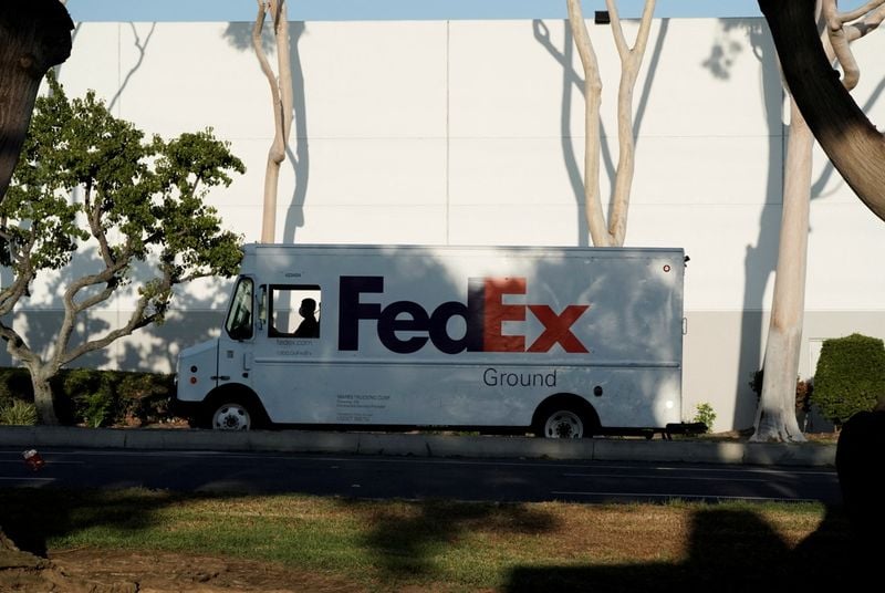 Image for FedEx shares rise as U.S. deliveries, cost cuts drive first-quarter results beat