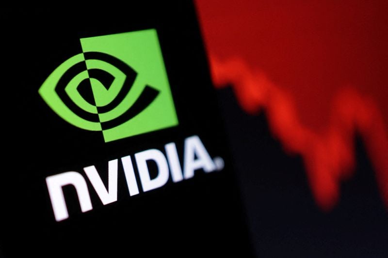 Image for Nvidia shares fall 2.9% in Frankfurt, day after results