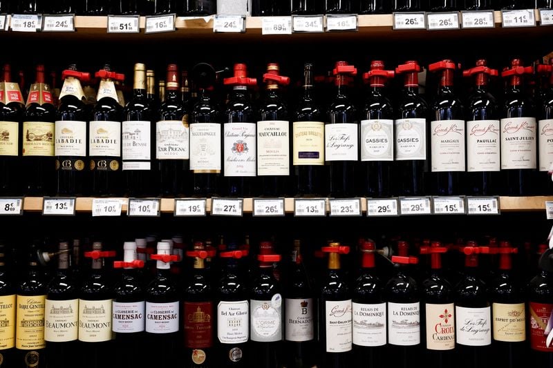 Image for French wine, spirits export volumes sink to at least 25-year low