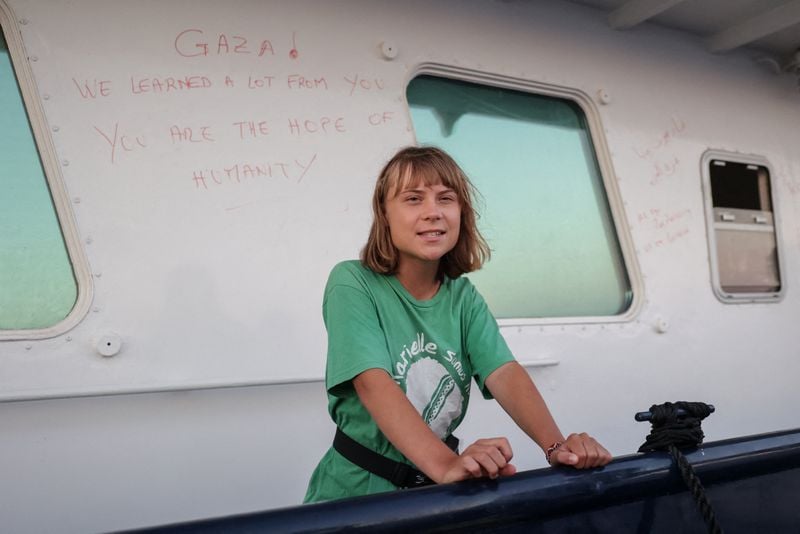 Image for Israel deports 171 Gaza flotilla activists, including Greta Thunberg, to Greece and Slovakia
