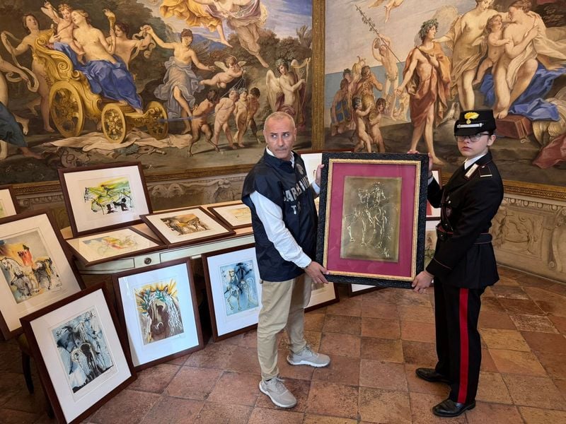 Image for Italian police raid Dali exhibition, say works on display were fake