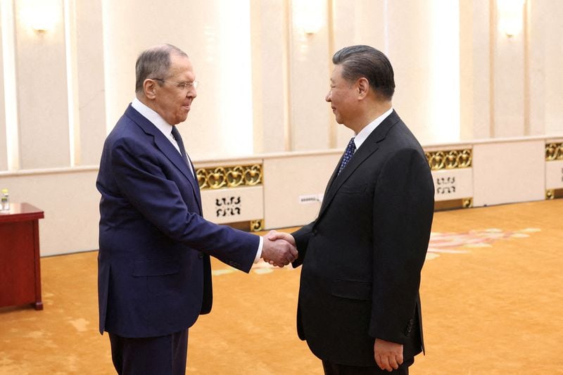 Image for Russia's Lavrov meets with China's President Xi, Russia says
