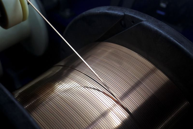 Image for Copper hits $11,000 a ton for first time since May 2024