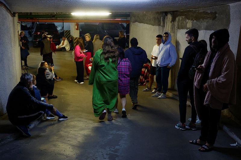 Image for Russian missiles pound Ukraine, damage EU and British offices