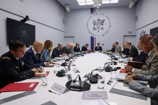 Image for Macron welcomes home two French nationals freed after years in Iran jail