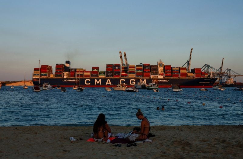 Image for Shipping company CMA CGM putting some vessels in areas of safety due to harsh weather