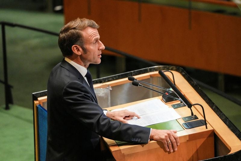 Image for Macron says Trump should stop Gaza war if he wants Nobel peace prize