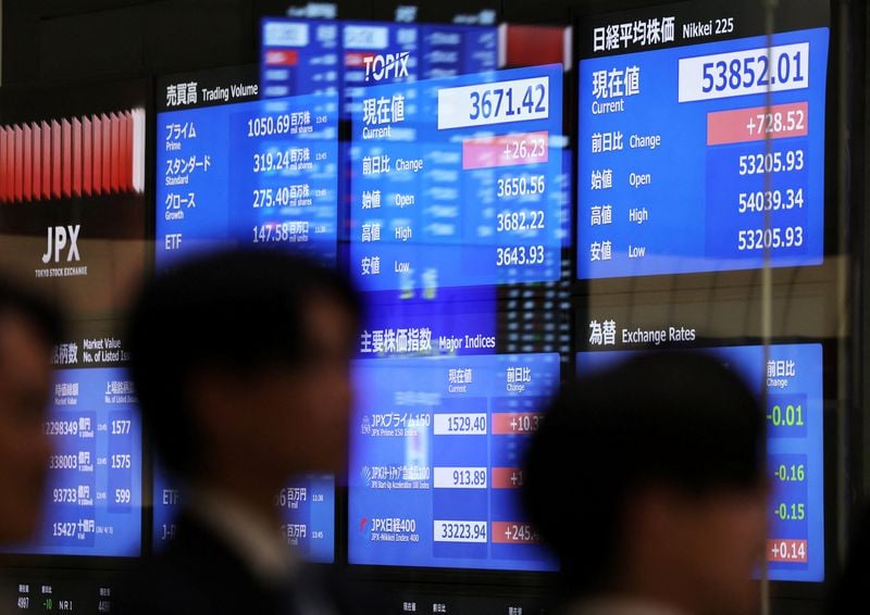 Image for Asian shares scale six-week peak on hopes for US-Iran peace talks