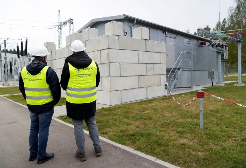 Image for On NATO's eastern flank, bunkers and anti-drone nets set to protect power grids