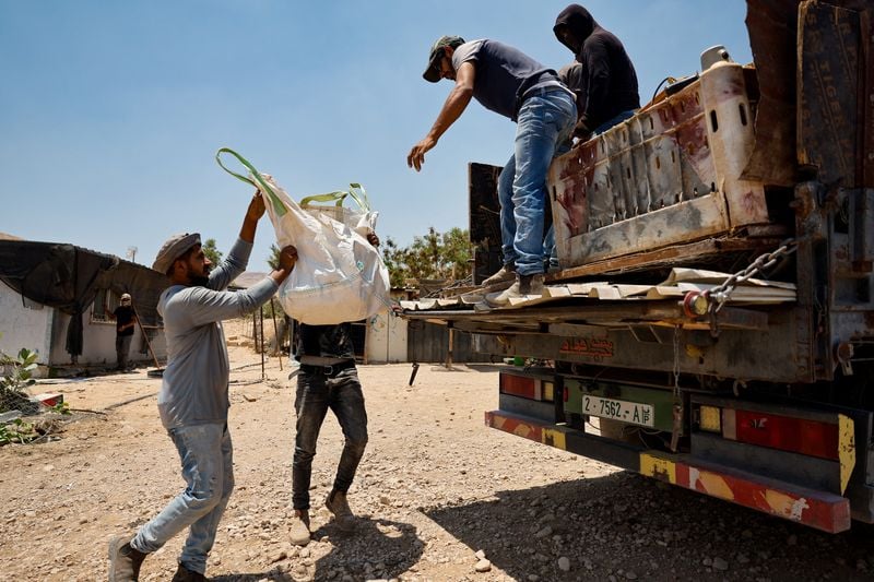 Image for Facing settler threats, Palestinian Bedouins forced out of rural West Bank community