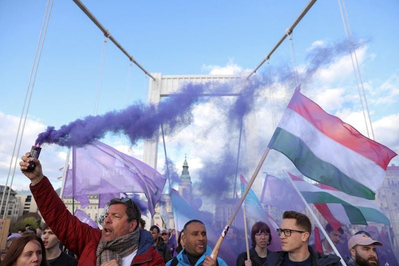 Image for Hungary Pride march wins backing of some foreign embassies, but not US