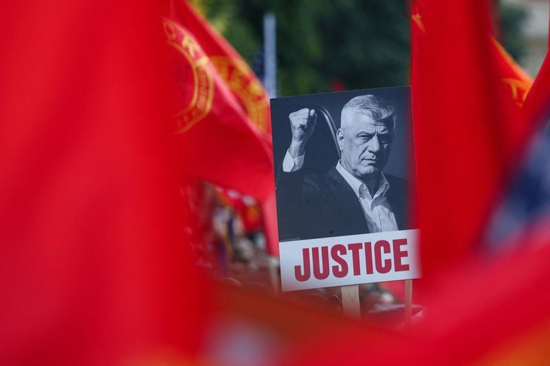 Image for War crimes prosecutors seek 45 years' prison for Kosovo ex-president