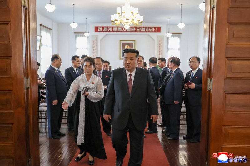Image for North Korea's Kim lauds ruling party as foreign delegations visit for 80th anniversary